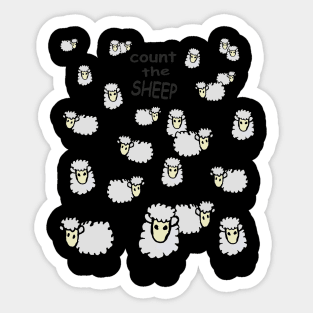 counting sheep Sticker